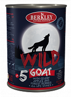 Berkley Wild №5 консервы для собак всех возрастов Коза с сельдереем, яблоками и лесными ягодами