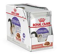 Royal Canin Sterilised консервы для стерилизованных кошек, кусочки в соусе (пауч)