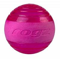 Rogz Мяч "Поймай меня!" Squeekz -прыгает на земле-плавает в воде, 64 мм, розовый