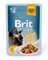 Brit Premium Gravy Tuna fillets консервы для кошек Кусочки из филе тунца в соусе (пауч)