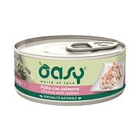 Oasy Wet dog Specialita Naturali Chicken Salmon дополнительное питание для взрослых собак с курицей и лососем в консервах - 150 г
