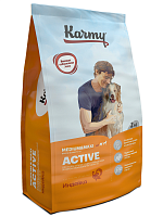 Karmy Active Medium&Maxi сухой корм для собак для подверженных повышенным физическим нагрузкам, Индейка