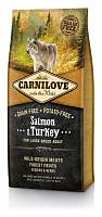 Brit Carnilove Salmon & Turkey сухой корм для взрослых собак крупных пород беззерновой лосось и индейка