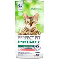Сухой корм для кошек Perfect Fit Immunity для иммунитета, говядина, семена льна, голубика