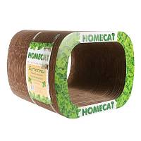Когтеточка для кошек HOMECAT Кошачья радость тоннель большой гофрокартон