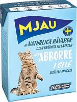 Mjau консервы для кошек Мясные кусочки в желе с окунем