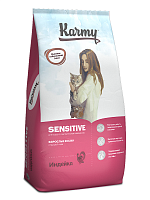 Karmy Sensitive сухой корм для кошек для чувствительного пищеварения, Индейка