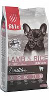 Blitz Puppy Lamb And Rice All Breeds сухой корм для щенков всех пород ягненок с рисом