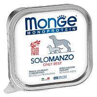 Monge Dog Monoprotein Solo консервы для собак паштет из говядины
