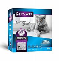 Cats way Box White Cat Litter With Lavander And Purple Granule наполнитель для кошачьего туалета с ароматом лаванды - 6 л ( коробка)
