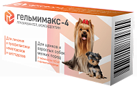 APICENNA ГЕЛЬМИМАКС-4 таблетки для щенков и взрослых собак мелких пород