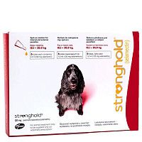 Pfizer Stronghold для собак от 10 до 20кг капли инсекто-акарицидные 12% 1мл*3 (красные)