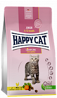 Сухой корм для котят с 4 мес до 12 мес Happy Cat Junior LandGeflügel Домашняя птица