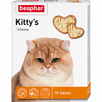 Кормовая добавка для кошек Beaphar Kitty's + Cheese, 75 табл