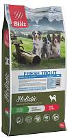 Blitz Holistic Adult Fresh Trout сухой корм для взрослых собак малозерновой свежая форель