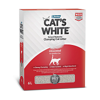 Наполнитель для кошачьего туалета Cat`s White BOX Natural комкующийся, натуральный, без ароматизатора