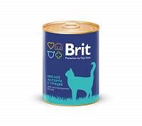 Brit консервы для кастрированных котов Мясное ассорти с птицей
