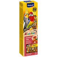 Лакомство для австралийских попугаев VITAKRAFT Kracker Mandel & Feige крекеры фруктовые 2 шт