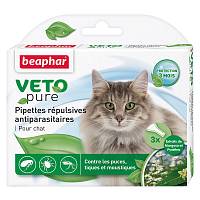 Beaphar Veto pure биокапли для кошек от паразитов