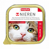 Beaphar Nieren Taurin консервы для кошек Полнорационная диета с курицей и таурином (паштет)