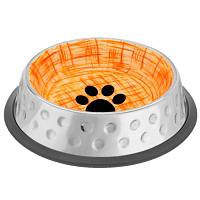 Миска для собак Mr.Kranch Candy, с керамическим покрытием, нескользящее основание, из нержавеющей стали