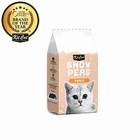 Kit Cat Snow Peas наполнитель для туалета кошки биоразлагаемый на основе горохового шрота с ароматом персика - 7 л