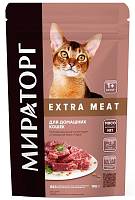 Сухой корм для домашних кошек МИРАТОРГ Extra Meat с говядиной Black Angus