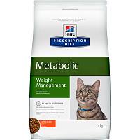 Сухой диетический корм для кошек Hill's Prescription Diet Metabolic   способствует снижению и контролю веса, с курицей