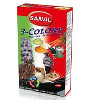 Лакомство для грызунов Sanal 3-Color Drops Дропсы с морковью, салатом и йогуртом + витамины А,С,D,Е,